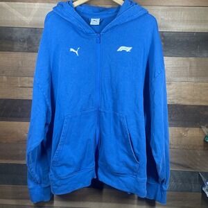 Puma Blue Full-Zip Hoodie
